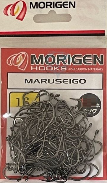 Anzol Morigen Maruseigo Black - Varios Tamanhos - Cartela Maior