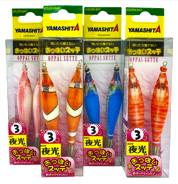 スッテ　ハリミツ　YAMASHITA ZANGARILHO YAMASHITA 8CM 3G L OPPAI SUTTE S 3 T2 LOSS- ESCOLHA A