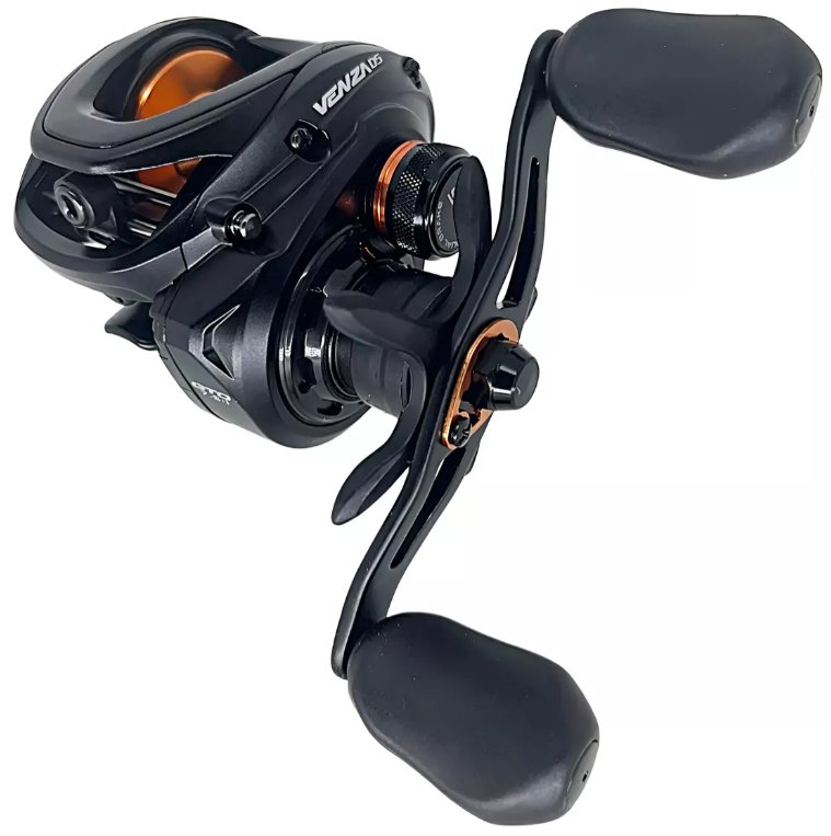 carretilha venza ds marine sports - escolha o lado da manivela