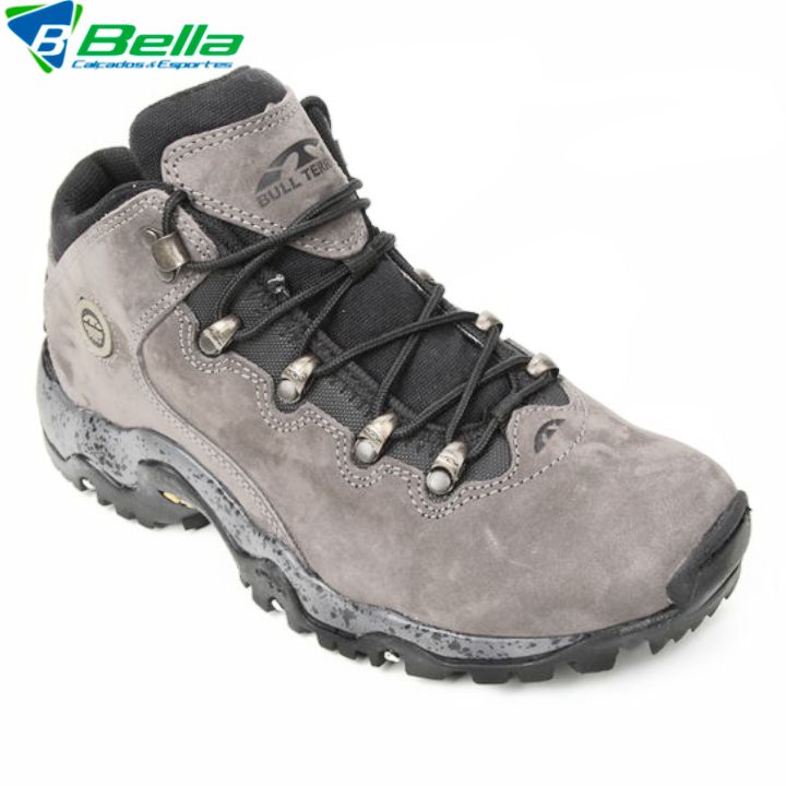 Bota Couro Bull Terrier Dakar Masculina - Grafite - Bella Sports São Caetano