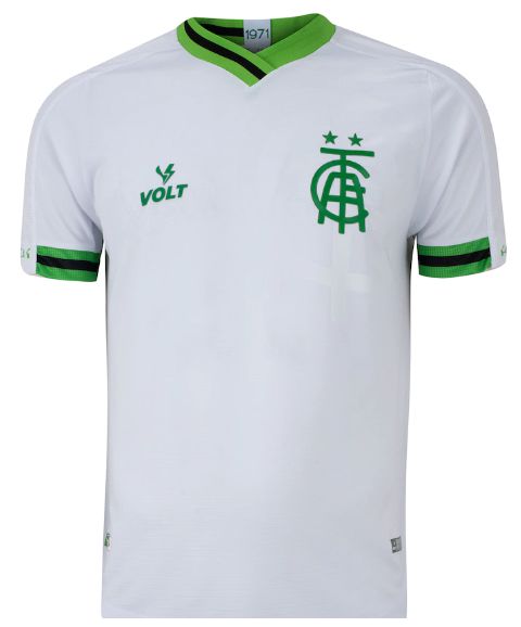 Camisa Oficial Branca América-MG 2022 Uniforme 2 - Alga Sports