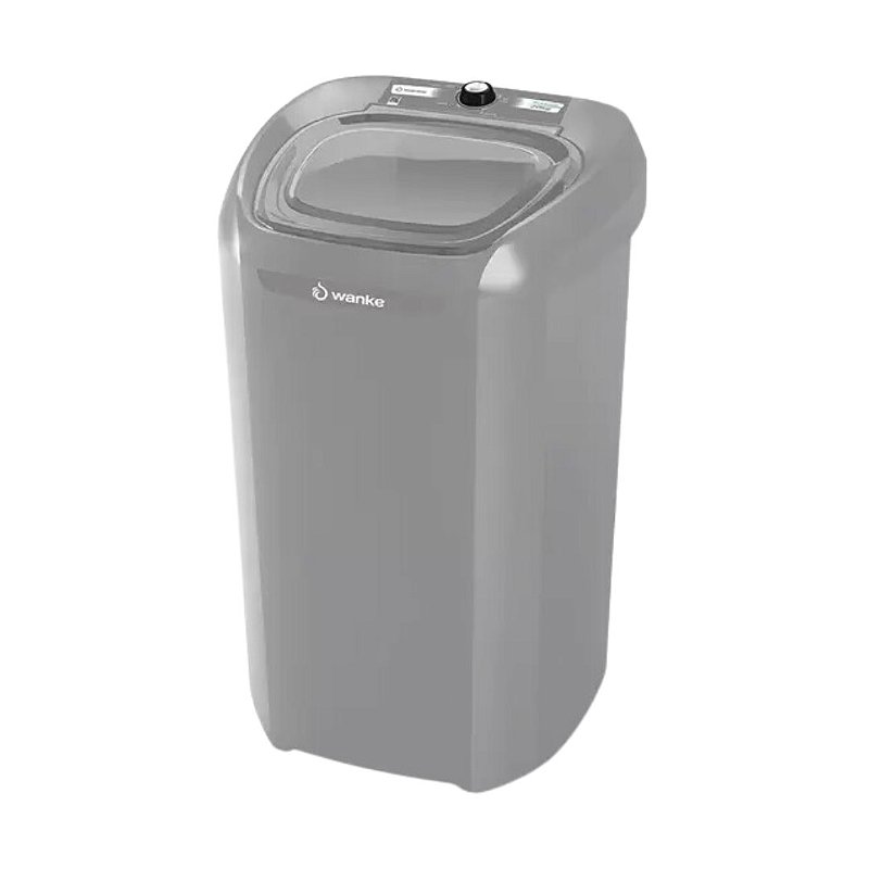 Lavadora de Roupa 20 Kg Prata Premium Wanke - 110v - Lwbe201t