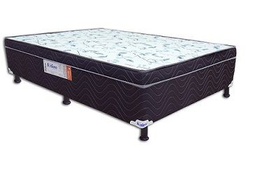 Cama Box Casal Molas Tecido Preto / Cinza 138x188cm - Eurosono Palazzo em  Promoção | Ofertas na Americanas