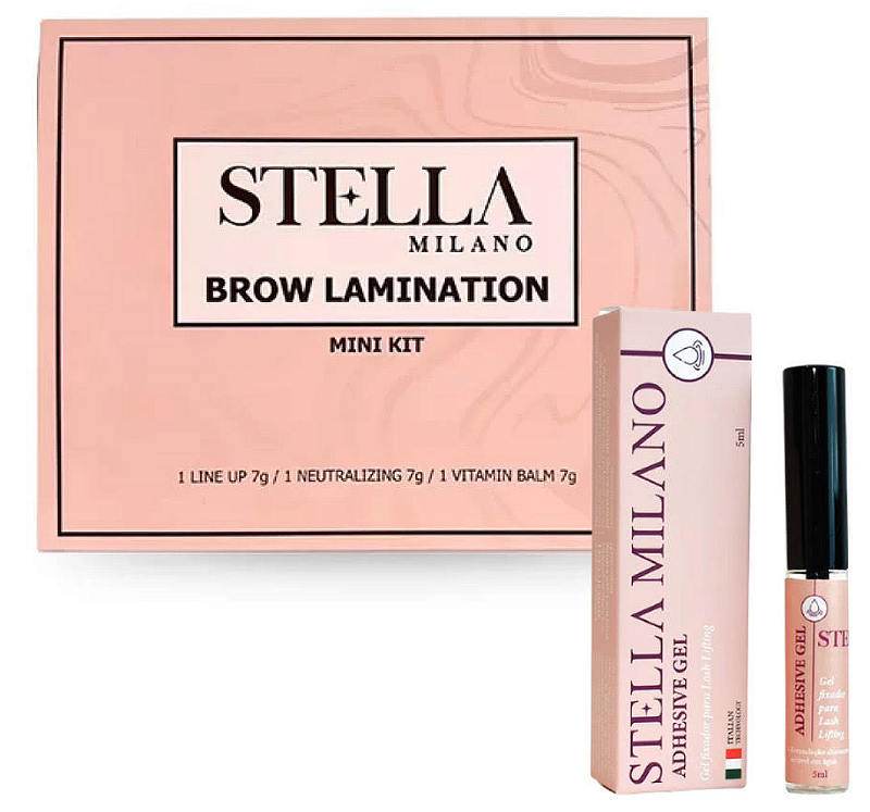 MINI KIT STELLA MILANO + GEL ADESIVO LASH LIFT - Mercado da