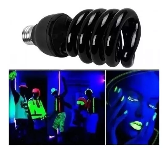 Lâmpada Espiral Fluorescente 30w Luz Negra Neon - MB UTILIDADES