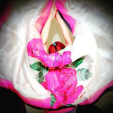 Véu Seda Dança Do Ventre Artístico Bouquet Rosa