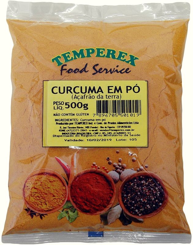 Curcuma em Pó 500g - Loja Temperex | Os Temperos Do Mundo Para Sua
