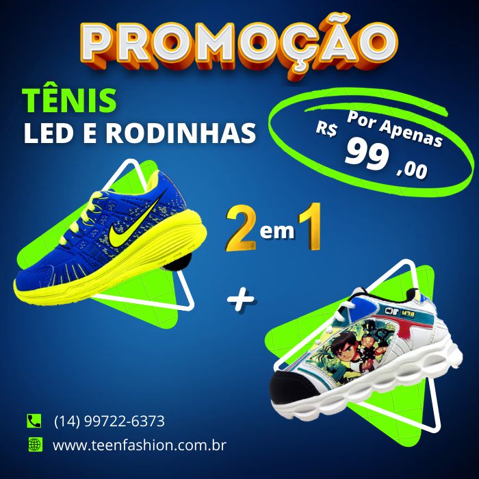 tenis nike rodinha