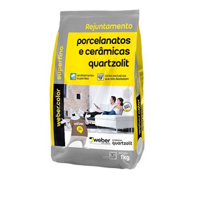 Rejunte Quartzolit Porcelanato 1kg Corda