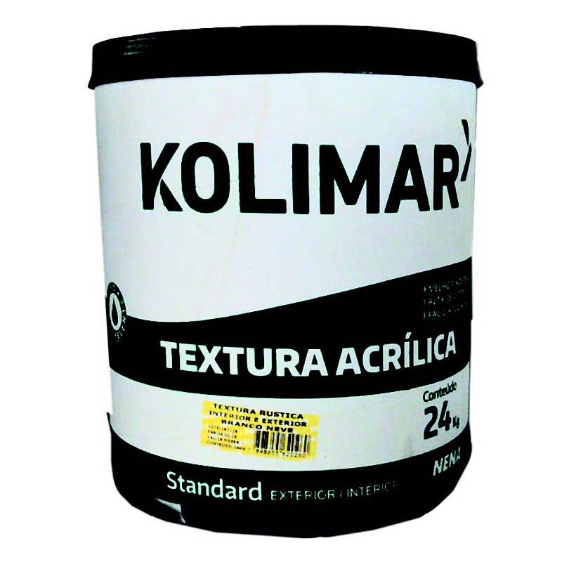 Textura Kolimar Rustica 24kg Branca Int/Externa