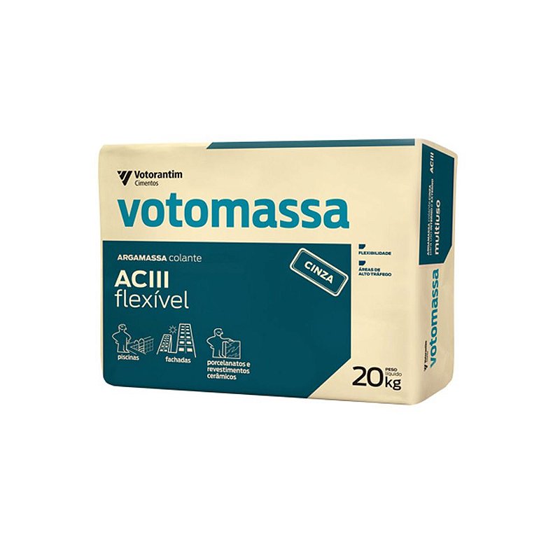 Argamassa Votomassa AC III Flexível Cinza 20kg