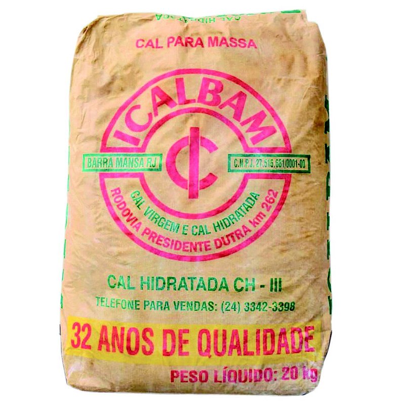 Cal Hidratada CH III 20kg - Icalbam
