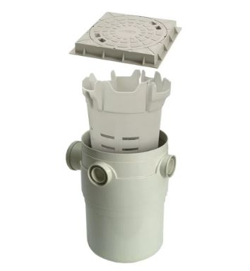 Caixa de gordura Amanco DN300 c/ cesto e tampa