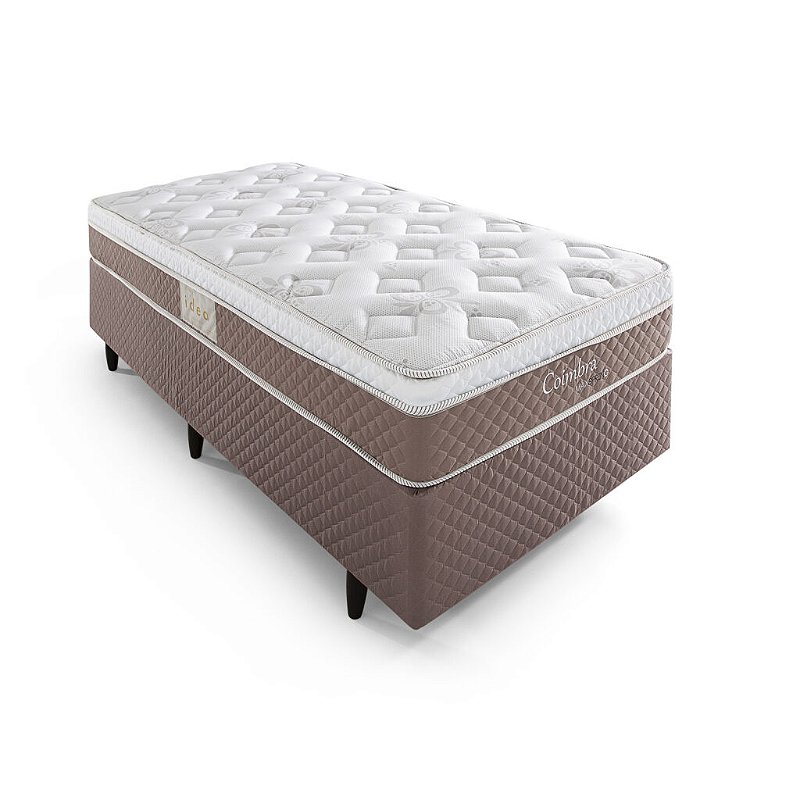 CONJUNTO: BOX + COLCHÃO MOLAS MAXSPRING DOSS /COIMBRA SOLTEIRÃO