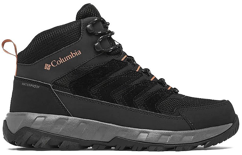 Columbia Strata Trail Mid waterdichte wandelschoen voor heren, Modder/Woestijn Zon, 7.5 Wide
