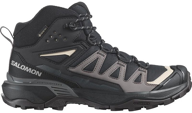 Bota Salomon X Ultra 360 MID GTX Feminina - Preta - CIA das BOTAS