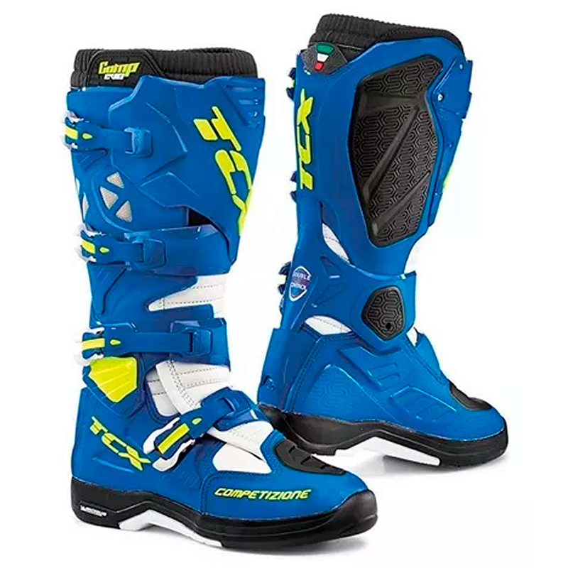 Bota TCX Comp Evo 2 Michelin - Azul/Branco - Menta Motos - A