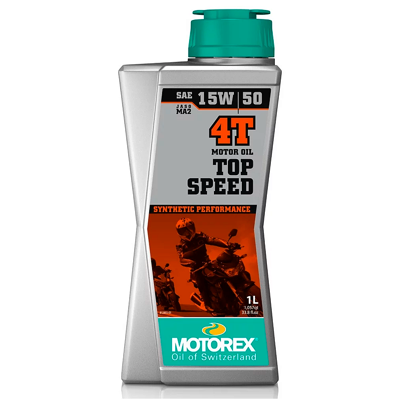 Óleo Motorex 4T 15w50 Top Speed - Menta Motos - A Melhor Loja de