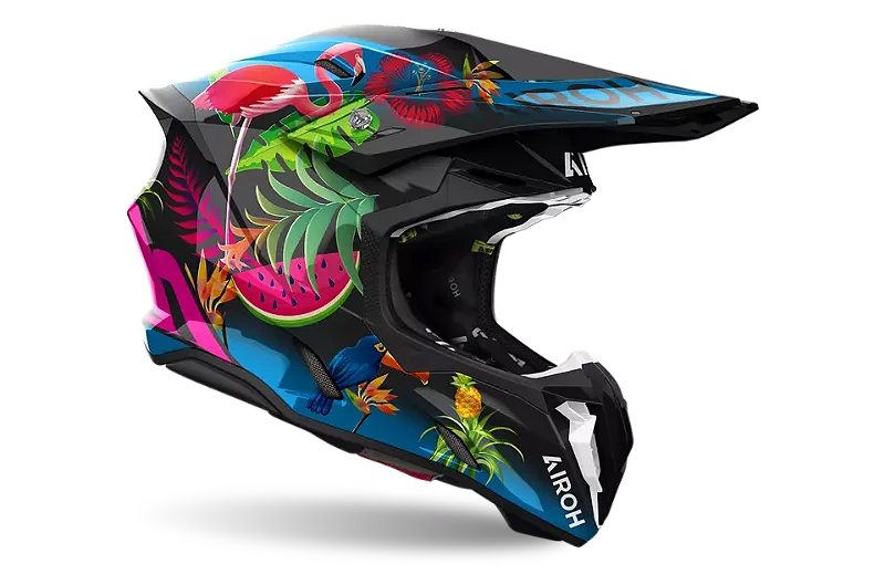 Capacete Airoh Twist 3 Amazonia brilho - Menta Motos - A Melhor