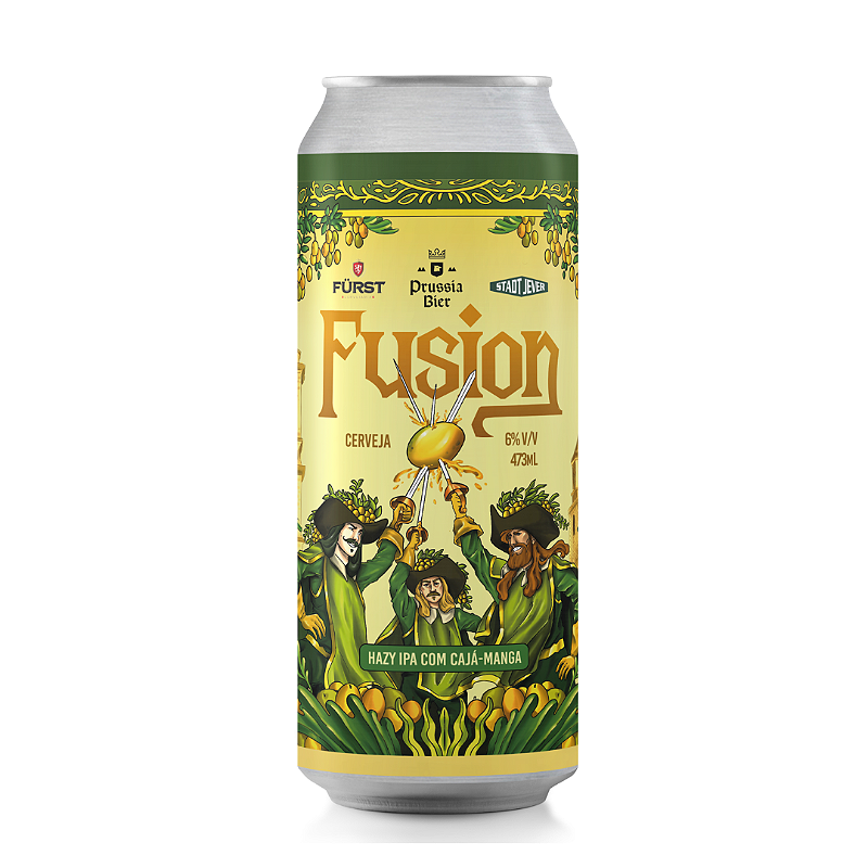 CERVEJA FUSION HAZY IPA CAJA MANGA 473ML UNIDADE - Prussia Bier
