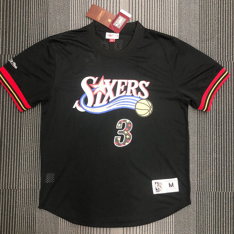 Camisa de Basquete com Mangas Philadelphia 76ers Allen Iverson - Dunk ...