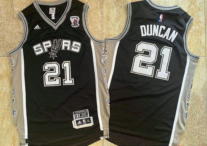 Camisa de Basquete Retrô San Antonio Spurs Tim Duncan - Dunk Import -  Camisas de Basquete, Futebol Americano, Baseball e Hockey