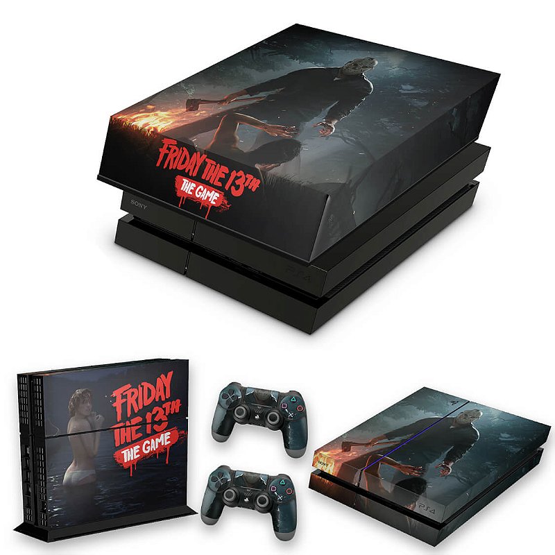 KIT PS4 Fat Skin e Capa Anti Poeira - Friday The 13Th The Game Sexta-Feira  13 - Pop Arte Skins