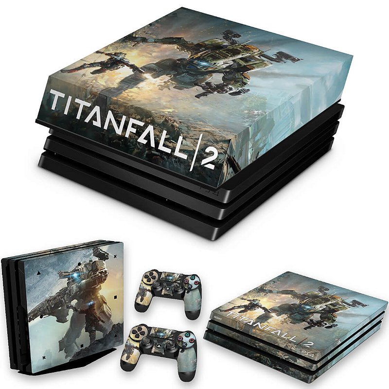 Capa Anti Poeira E Skin PS4 Pro Titanfall 2 a