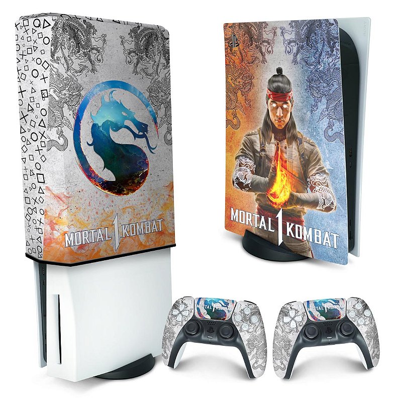 KIT Xbox One X Skin e Capa Anti Poeira - Mortal Kombat 1 - Pop Arte Skins