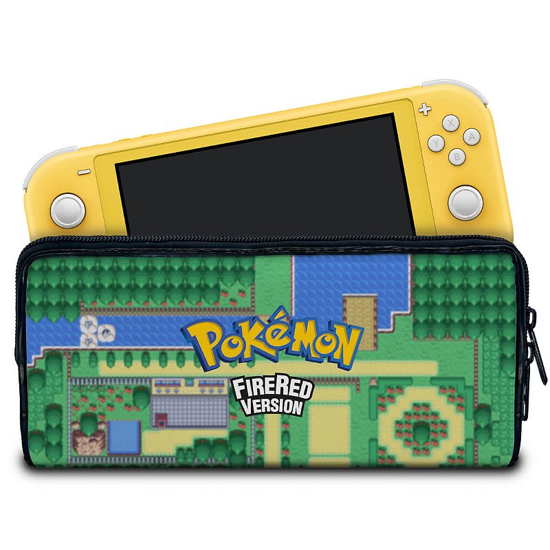 Case Nintendo Switch Lite Bolsa Estojo Pokemon Firered Pop Arte Skins