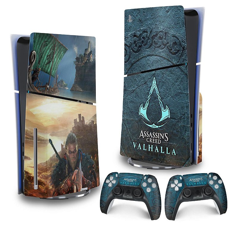 Skin PS5 Slim Vertical Assassin s Creed Valhalla