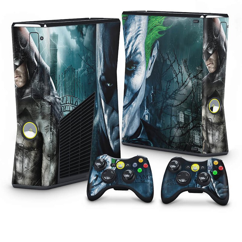 Xbox 360 Slim Skin - Batman Arkham Asylum - Pop Arte Skins