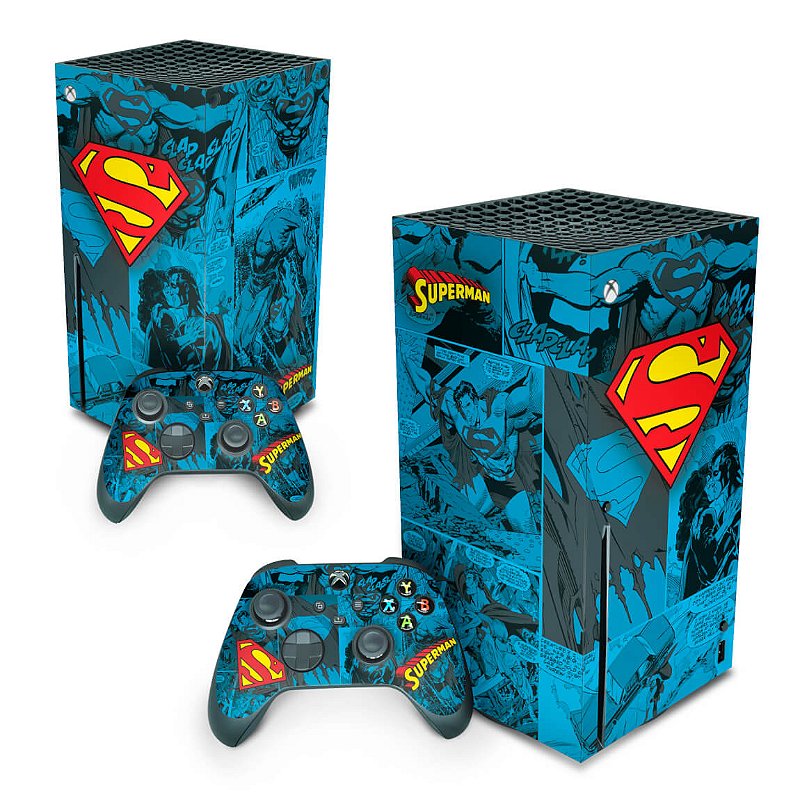 Xbox Series X Skin Superman Comics Pop Arte Skins