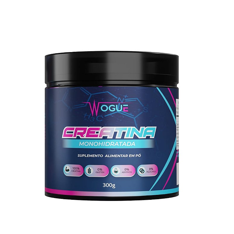 Creatina 100% Pura 300g - Wogue
