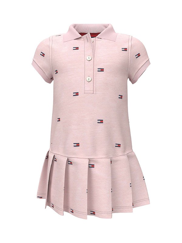 Vestido Tommy Polo Piquet Rosa - Mamanhê Store - Roupas e Acessórios  Infantis