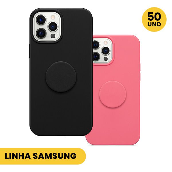 Comprar no Atacado Capa Anti Impacto Glitter Com Popsocket Linha Samsung  -Galaxy A31 - VIVO NA 25 | Atacado para Lojistas