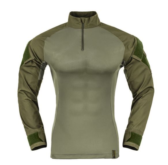 camisa militar verde oliva