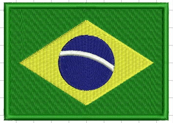 Bandeira do Brasil (Bordado) - Toca Militar | Artigos Militares e Muito
