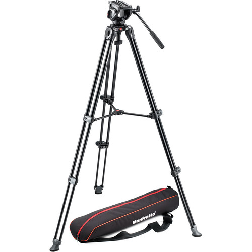 マンフロット三脚 Manfrotto MVT502AM, MVM500A Tripé Manfrotto MVT502AM, Com Cabeça Hidráulica MVH500A