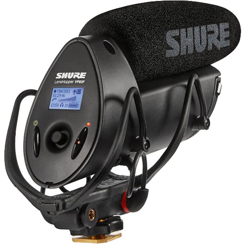 SHURE VP83F マイク Microfone Shure Shotgun VP83F LensHopper com gravador de áudio