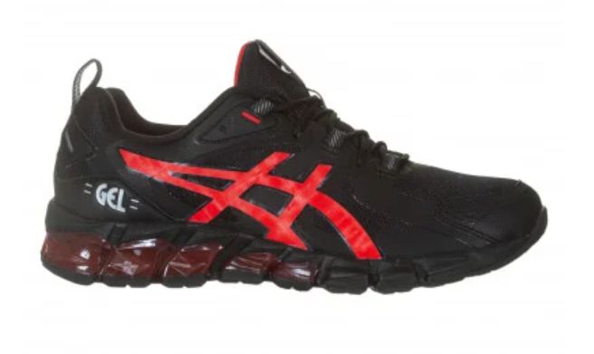 TENIS ASICS GEL QUANTUM 180 6 MASCULINO PRETO E VERMELHO