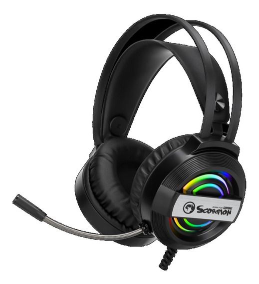 Headset Gamer Marvo HG8902, Com Fio, Black, RGB, HG8902 - Imagem Hitech