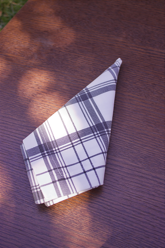 Guardanapo Off White Xadrez