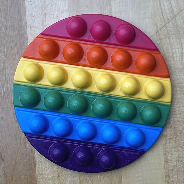 Pop It En Forme De Bite Forma para Chocolate com Silicone POP IT Redondo POPIT Fidget Toys