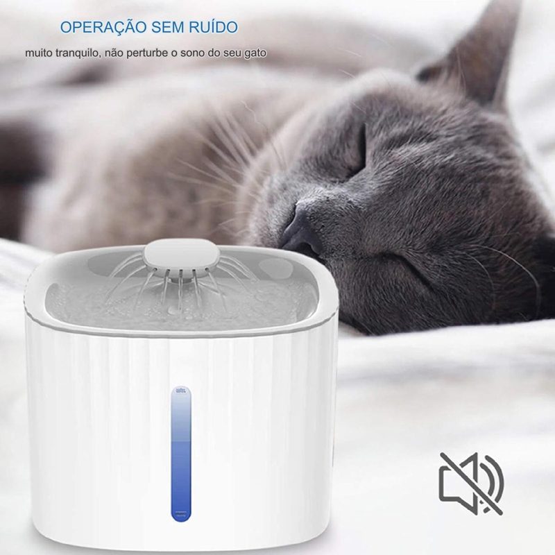 Bebedouro Pet Inteligente Fonte de Água Automático Com Filtro