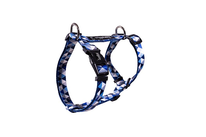Peitoral H para Cachorro e Gato ZaraBlue Lumix Azul