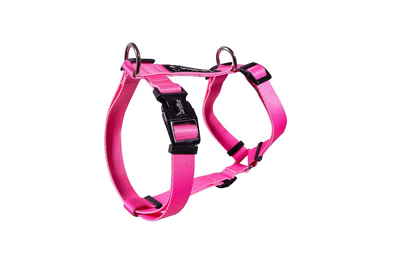 Peitoral H para Cachorro e Gato Pink ZaraBlue