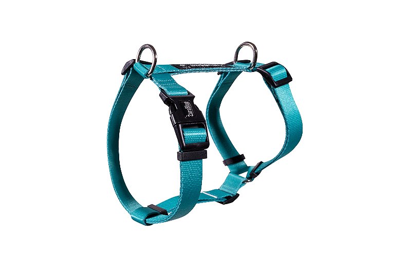 Peitoral H para Cachorro e Gato Turquesa ZaraBlue