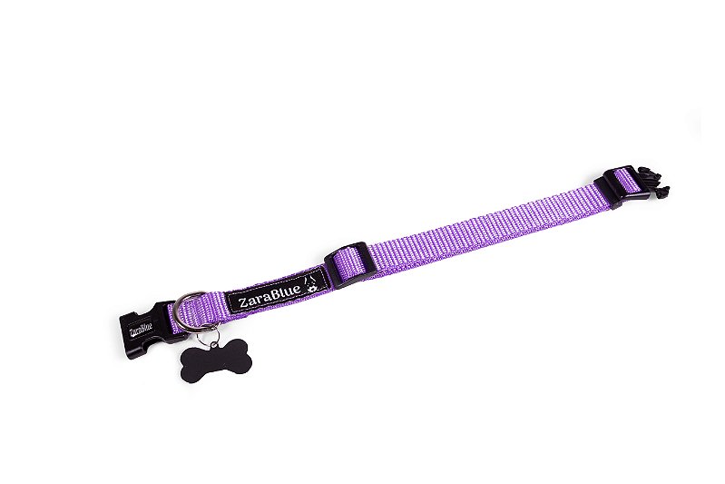 Coleira para Cachorro Lilás ZaraBlue