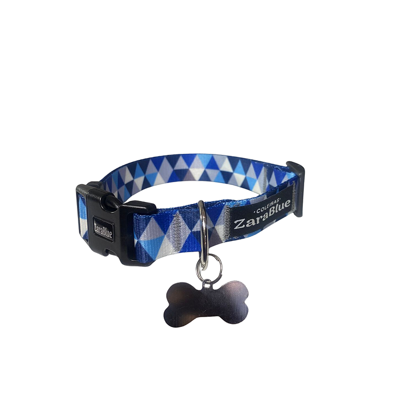 Coleira para Cachorro Lumix Azul ZaraBlue